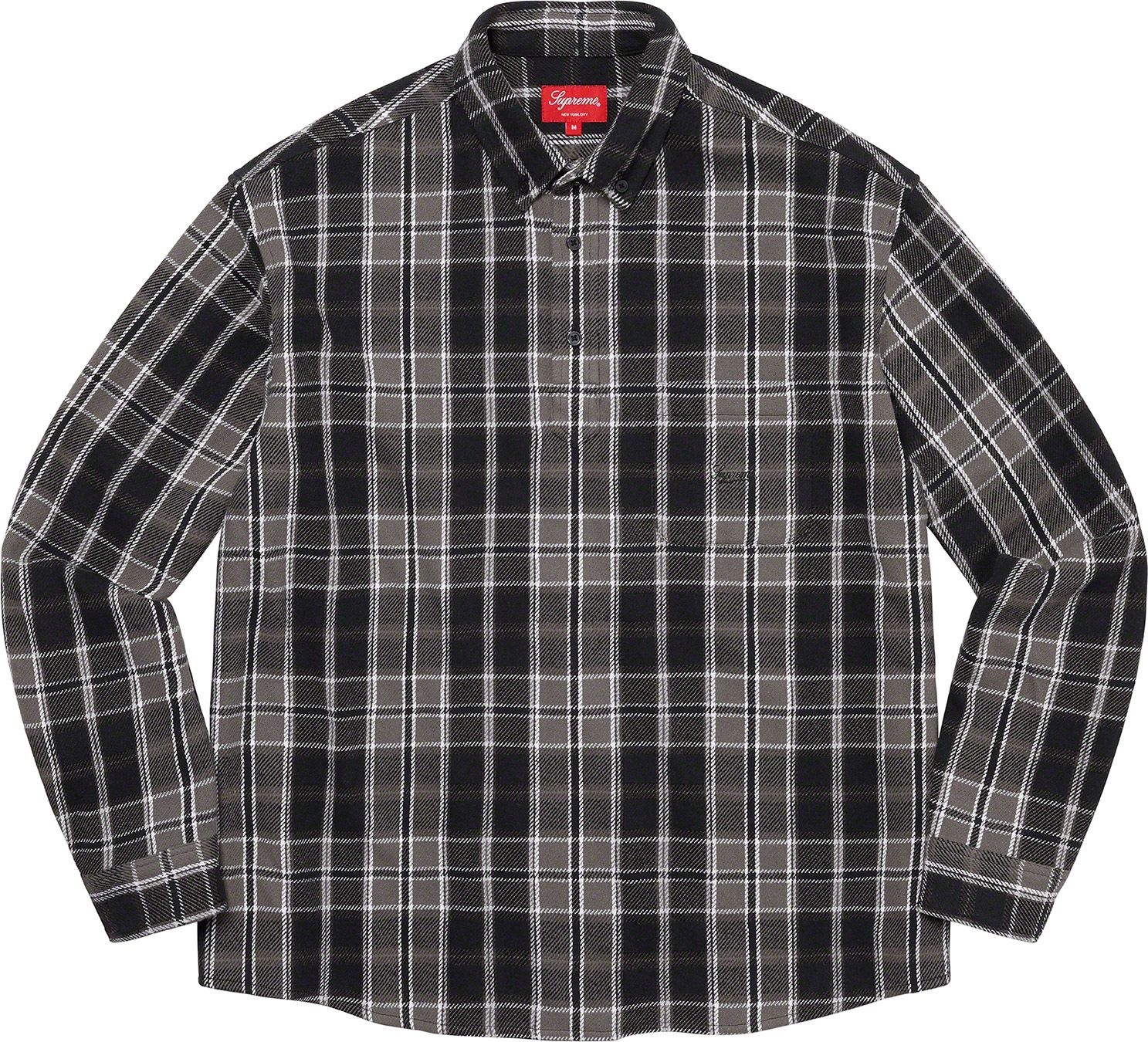 Pullover Plaid Flannel Shirt view 4